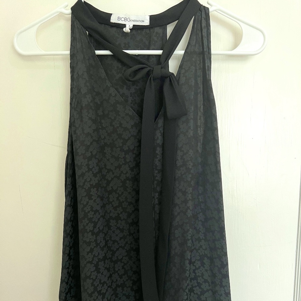 BCBGeneration Tie Neck Halter Tank Camisole
